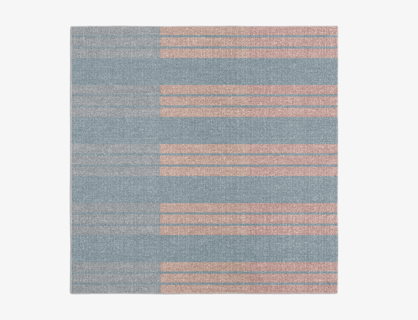 Sweep Minimalist Square Flatweave New Zealand Wool Custom Rug by Rug Artisan