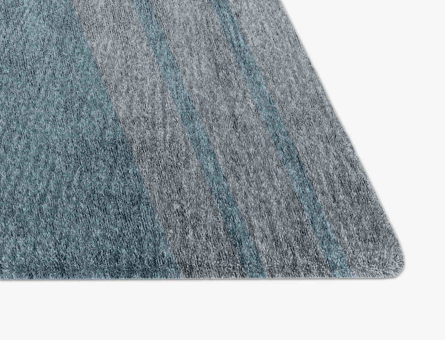 Sweep Minimalist Arch Hand Knotted Bamboo Silk Custom Rug by Rug Artisan