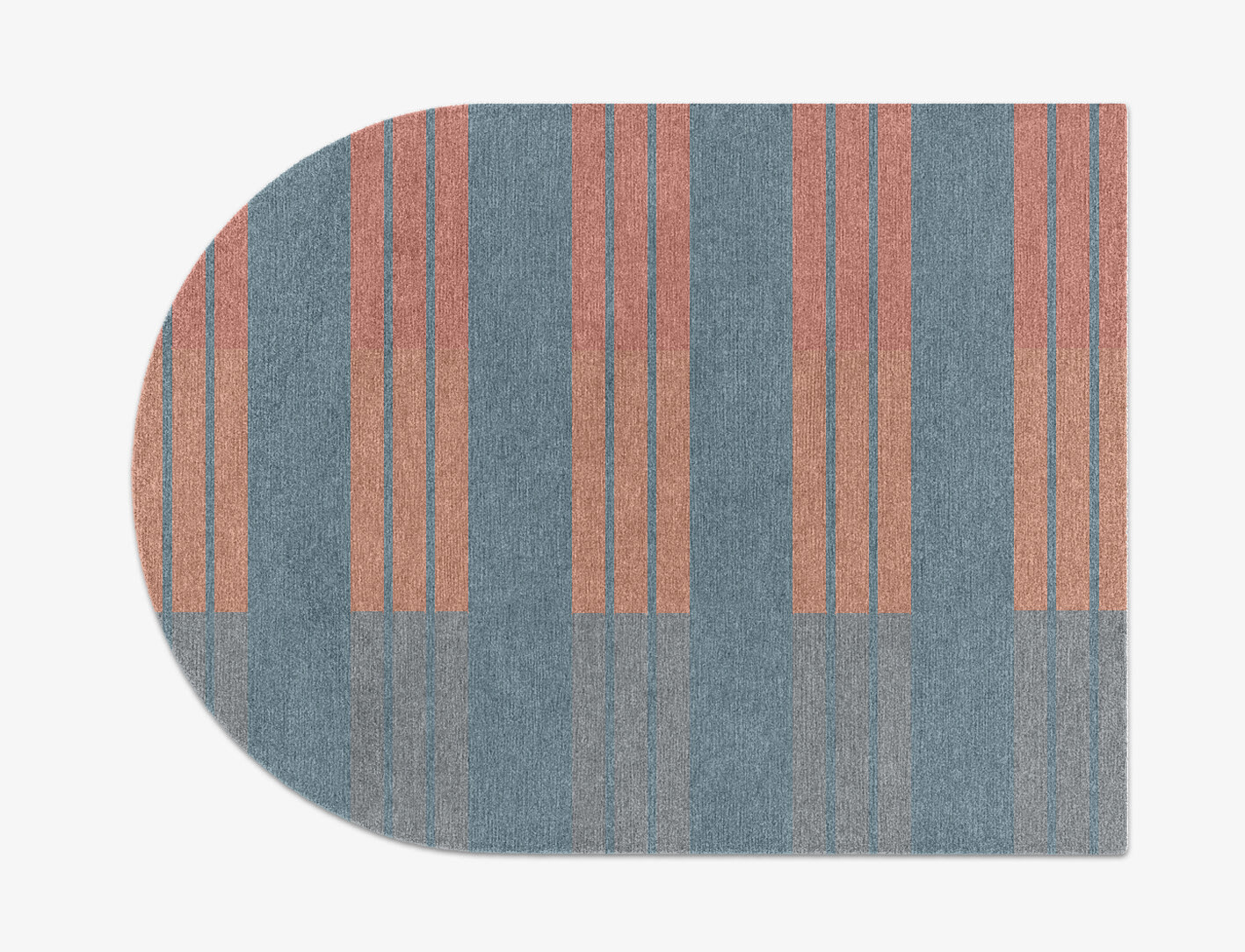 Sweep Minimalist Arch Hand Knotted Tibetan Wool Custom Rug by Rug Artisan