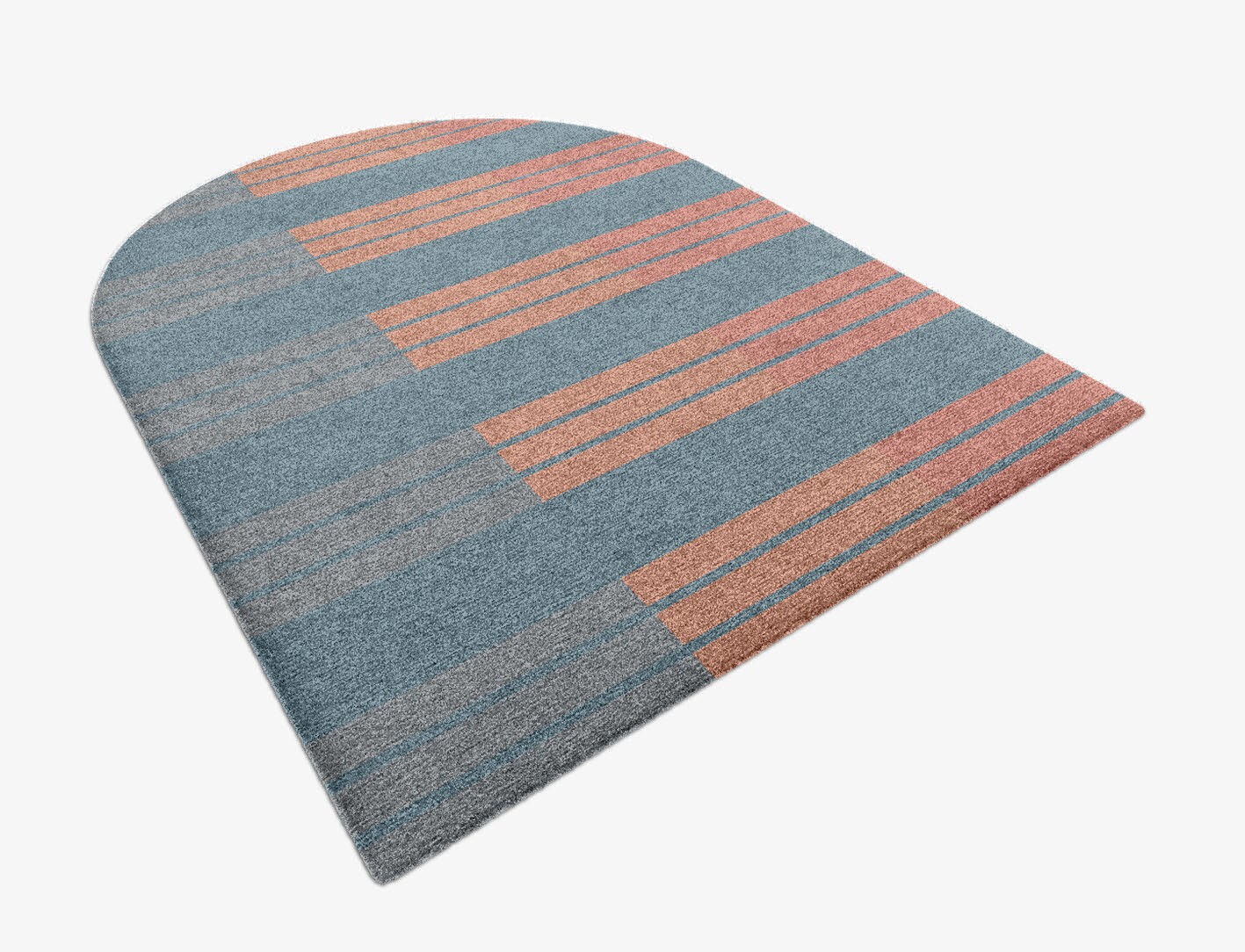 Sweep Minimalist Arch Hand Knotted Tibetan Wool Custom Rug by Rug Artisan