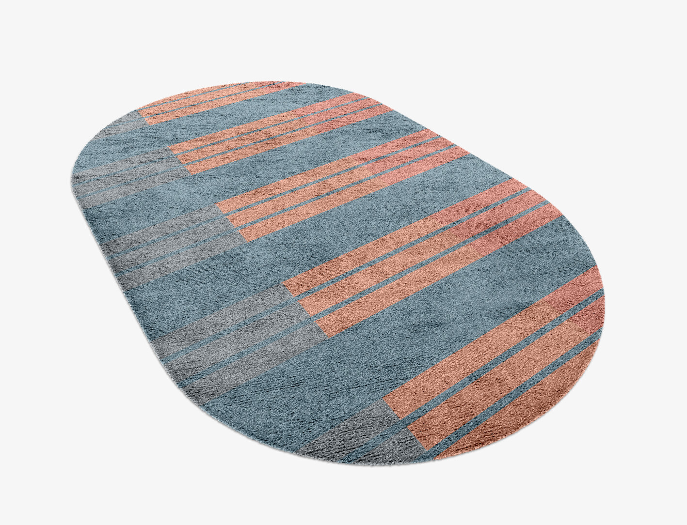 Sweep Minimalist Capsule Hand Knotted Bamboo Silk Custom Rug by Rug Artisan
