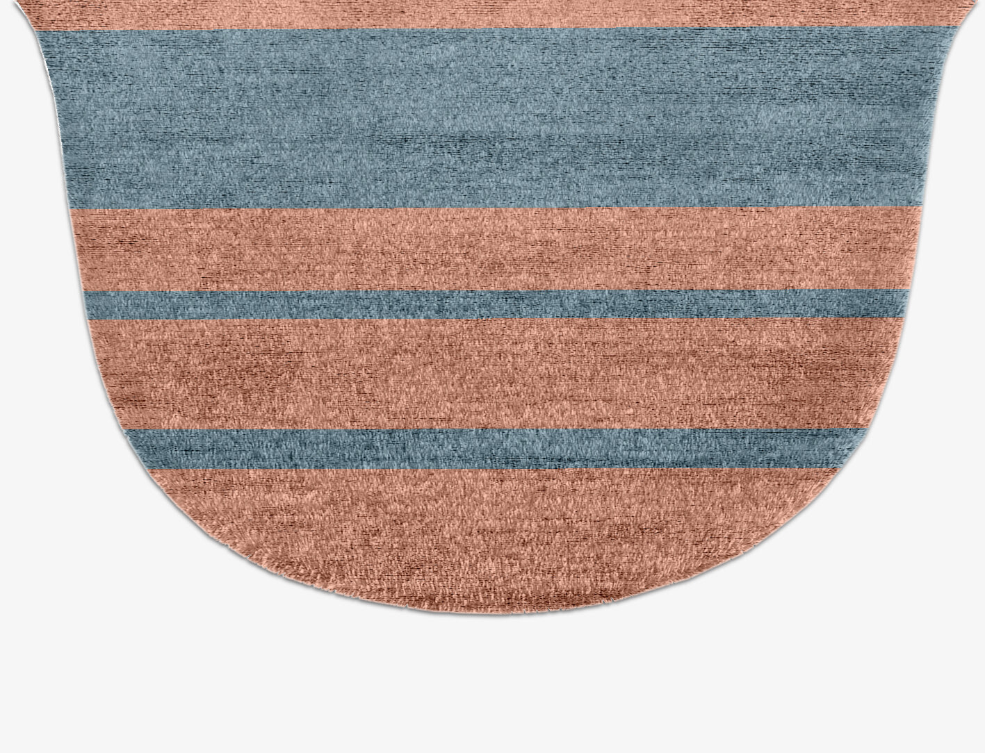 Sweep Minimalist Drop Hand Knotted Bamboo Silk Custom Rug by Rug Artisan
