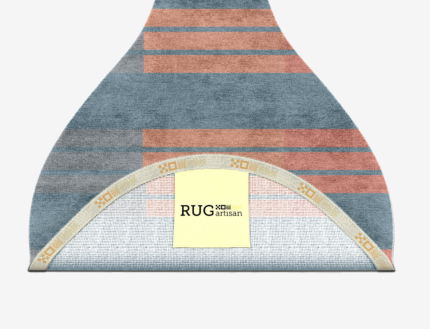 Sweep Minimalist Drop Hand Knotted Bamboo Silk Custom Rug by Rug Artisan