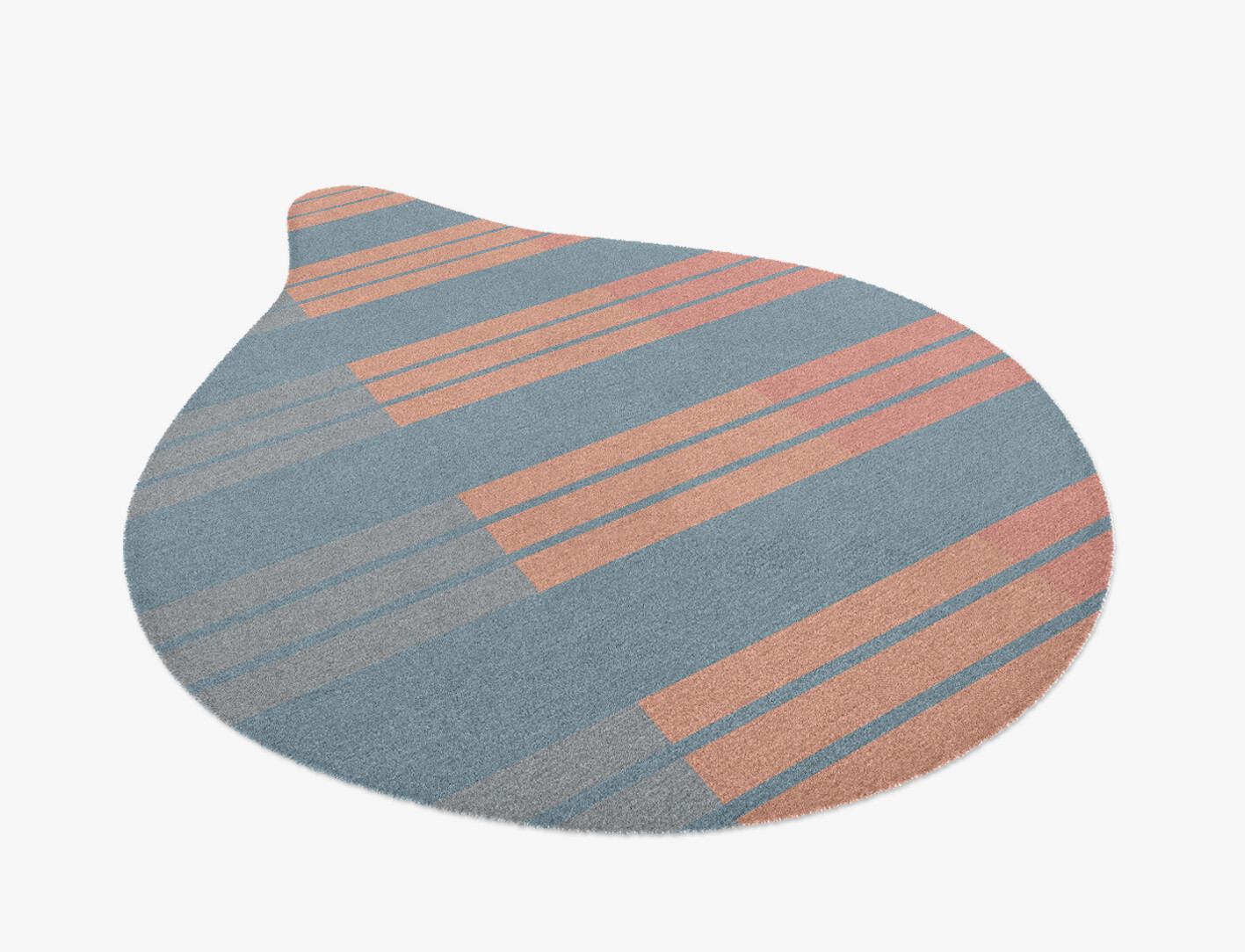 Sweep Minimalist Drop Hand Knotted Tibetan Wool Custom Rug by Rug Artisan