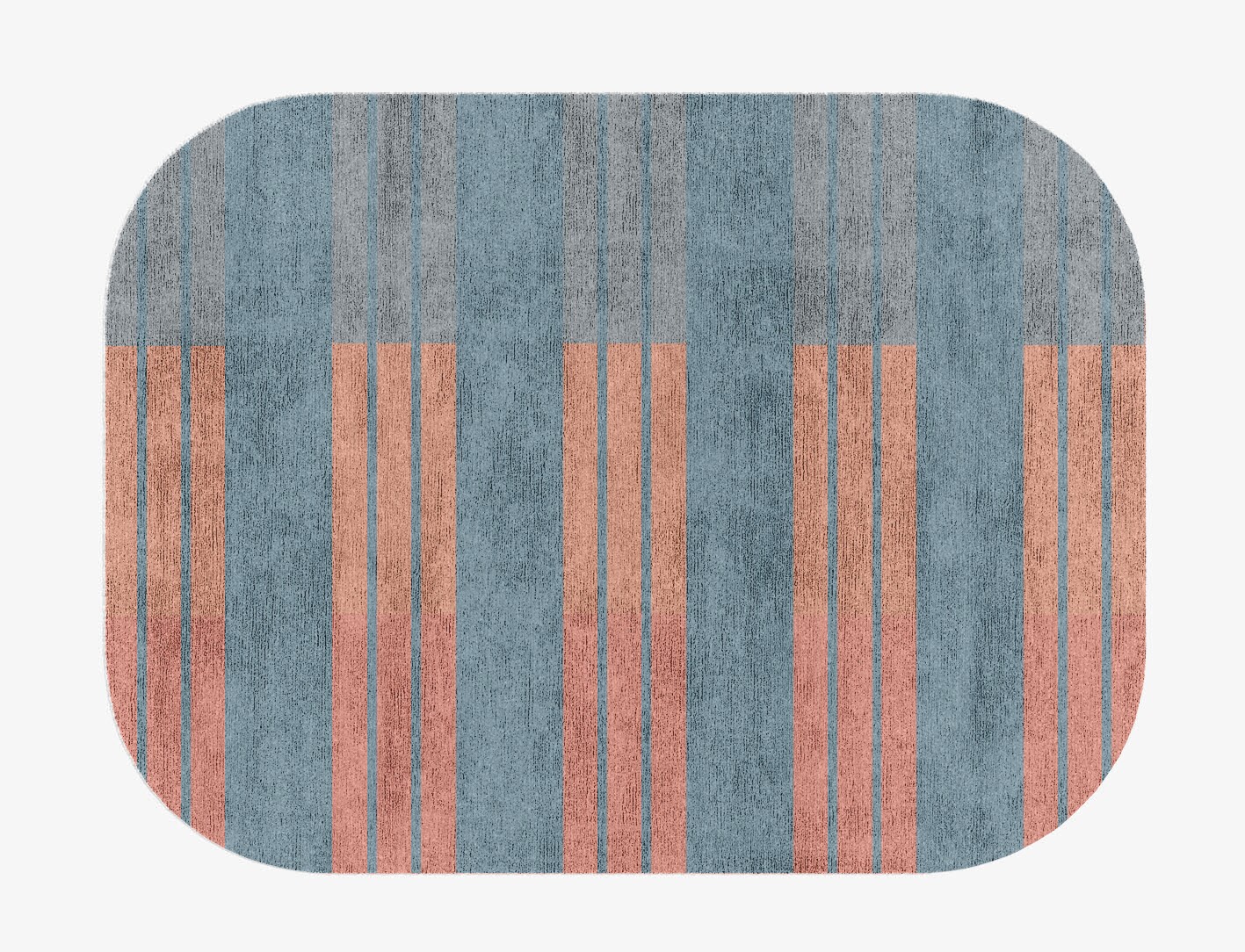 Sweep Minimalist Oblong Hand Knotted Bamboo Silk Custom Rug by Rug Artisan
