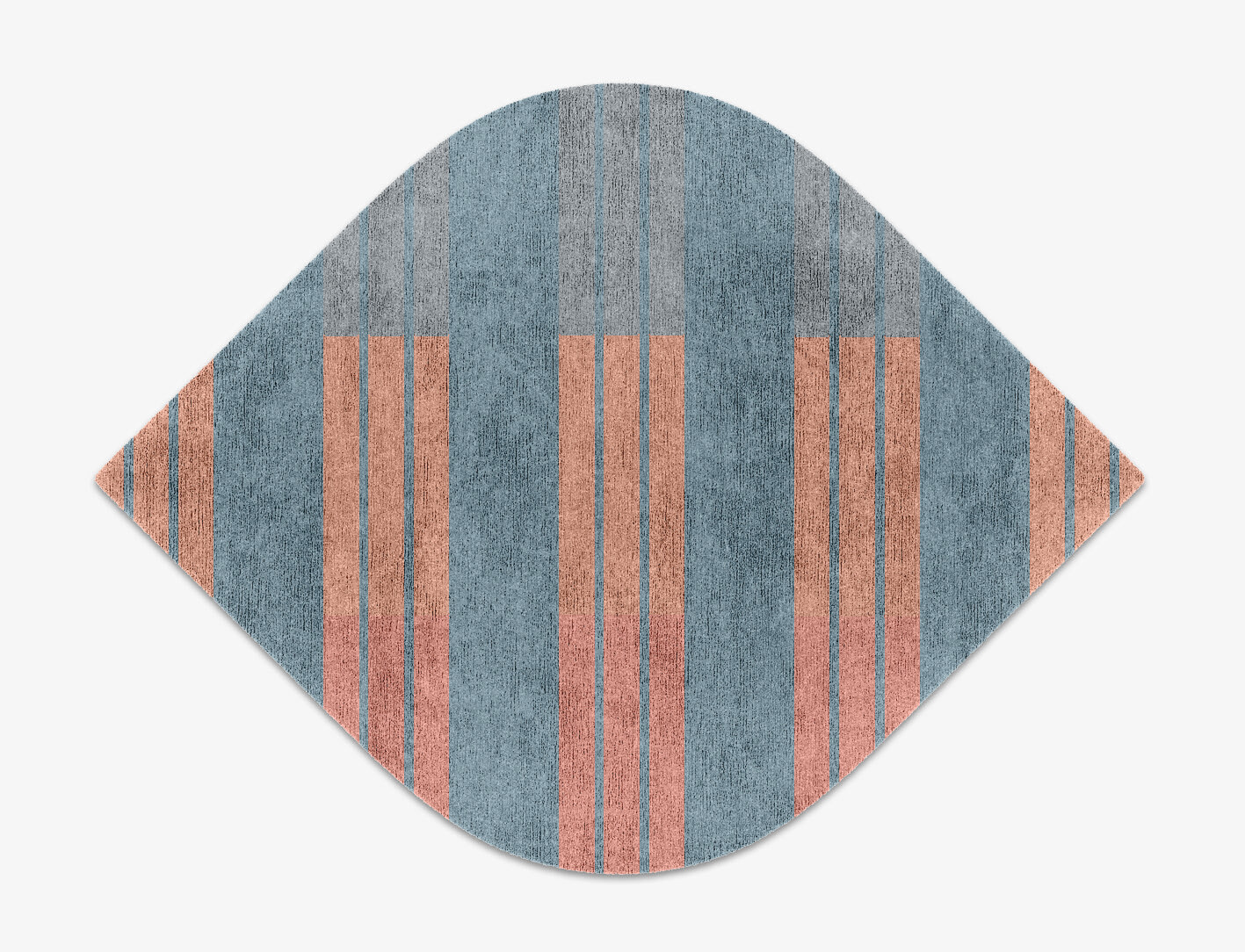 Sweep Minimalist Ogee Hand Knotted Bamboo Silk Custom Rug by Rug Artisan