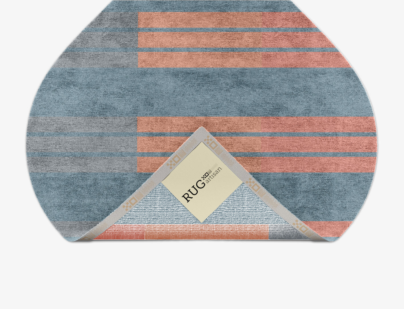 Sweep Minimalist Ogee Hand Knotted Bamboo Silk Custom Rug by Rug Artisan