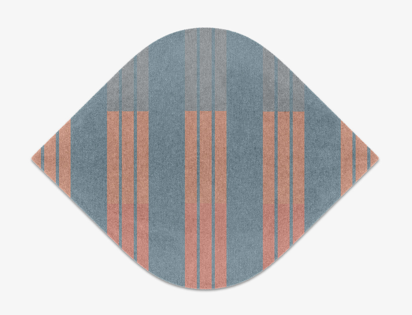 Sweep Minimalist Ogee Hand Knotted Tibetan Wool Custom Rug by Rug Artisan