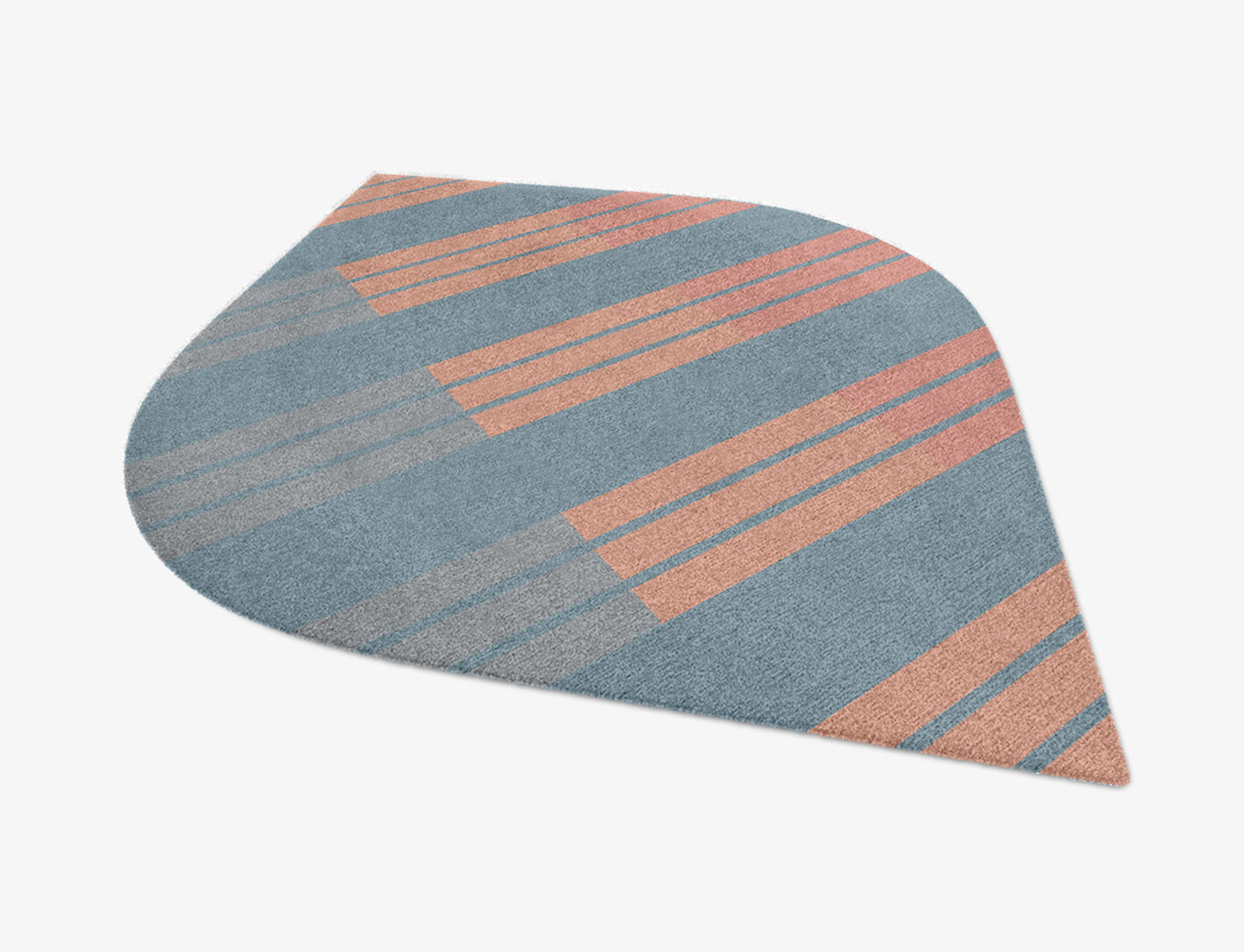Sweep Minimalist Ogee Hand Knotted Tibetan Wool Custom Rug by Rug Artisan