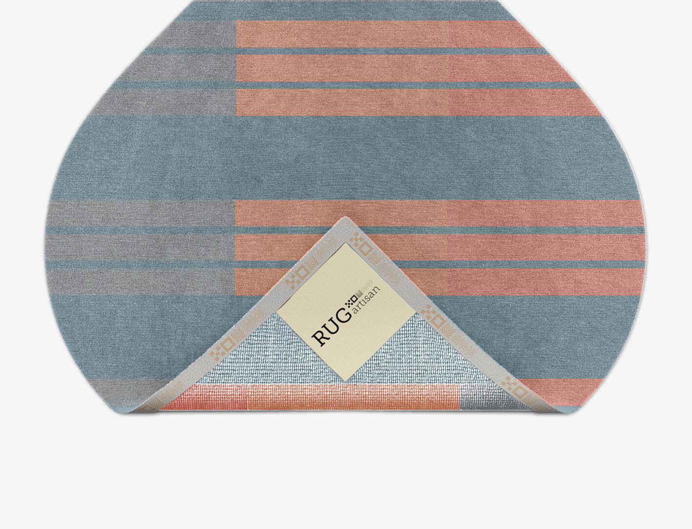 Sweep Minimalist Ogee Hand Knotted Tibetan Wool Custom Rug by Rug Artisan