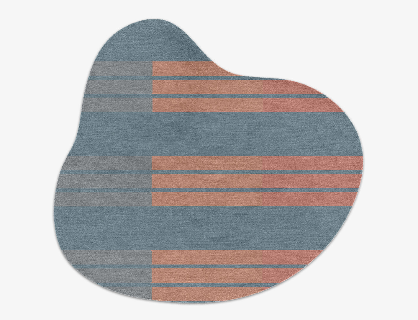 Sweep Minimalist Splash Hand Knotted Tibetan Wool Custom Rug by Rug Artisan