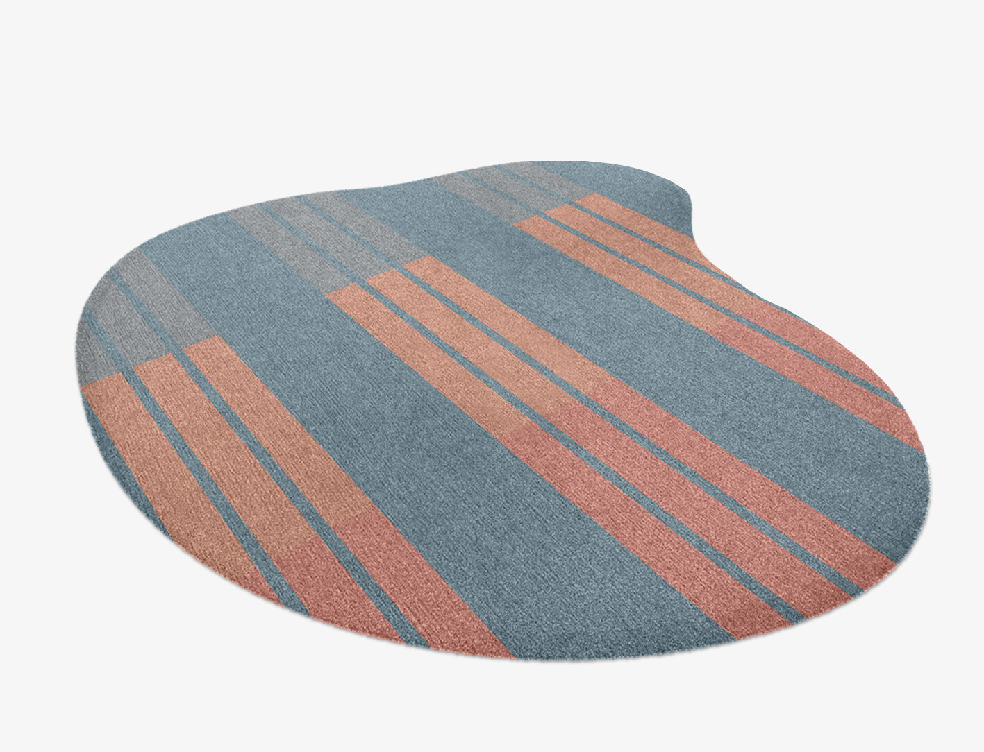 Sweep Minimalist Splash Hand Knotted Tibetan Wool Custom Rug by Rug Artisan