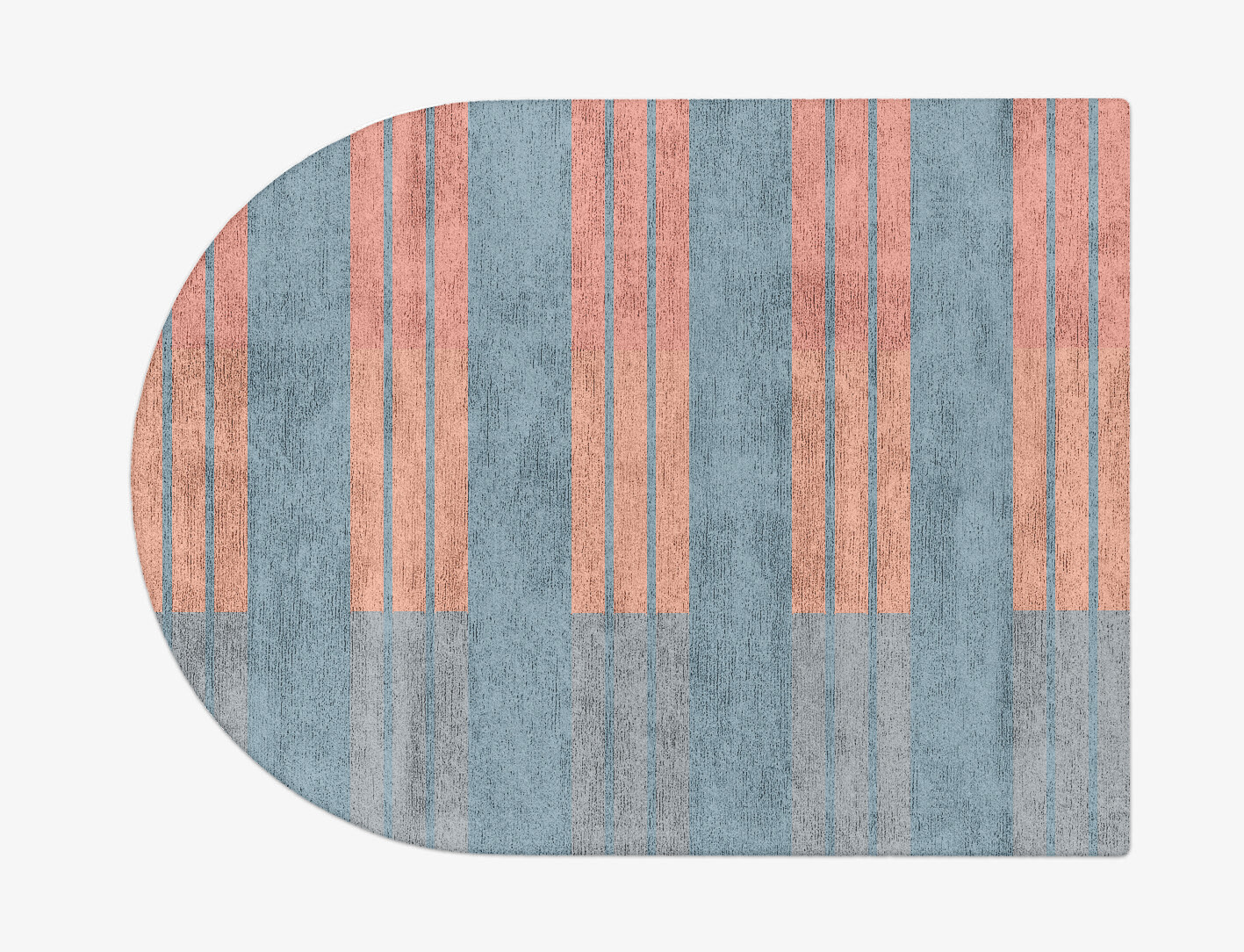 Sweep Minimalist Arch Hand Tufted Bamboo Silk Custom Rug by Rug Artisan