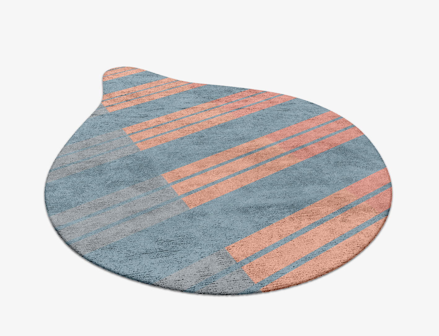 Sweep Minimalist Drop Hand Tufted Bamboo Silk Custom Rug by Rug Artisan