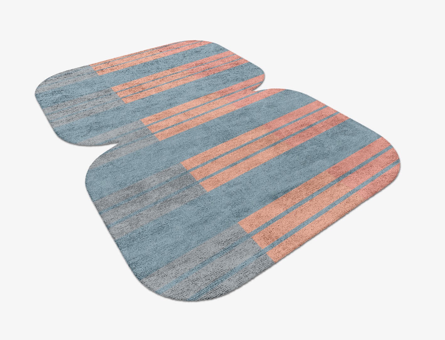 Sweep Minimalist Eight Hand Tufted Bamboo Silk Custom Rug by Rug Artisan