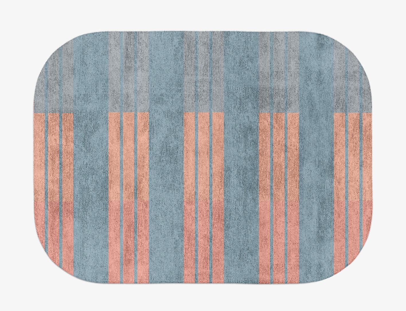 Sweep Minimalist Oblong Hand Tufted Bamboo Silk Custom Rug by Rug Artisan