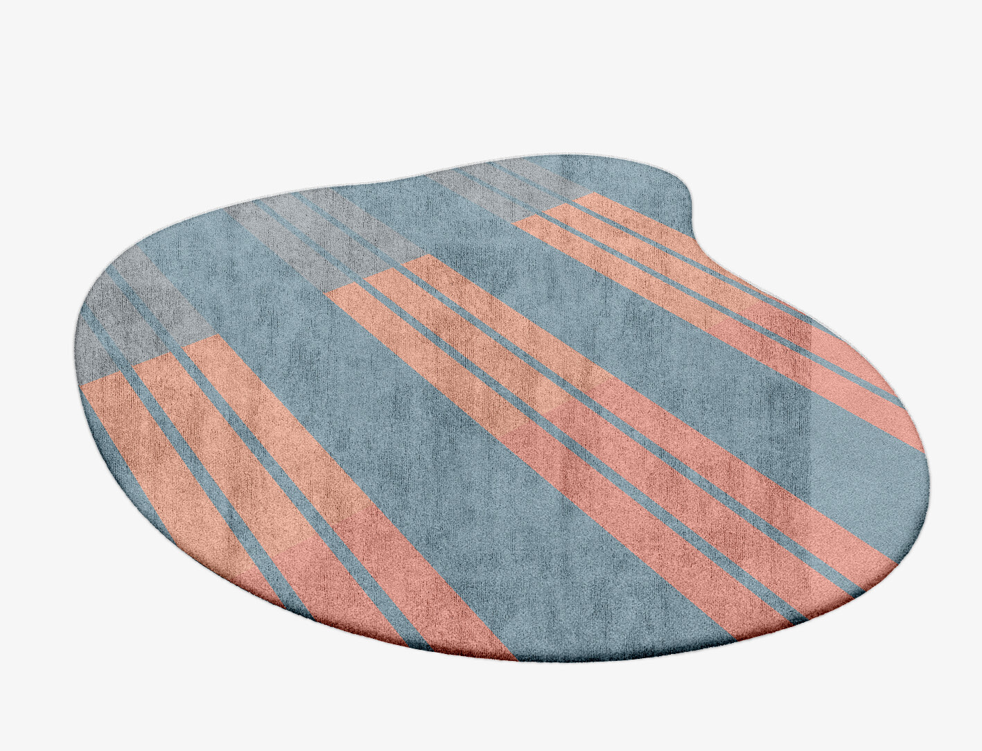 Sweep Minimalist Splash Hand Tufted Bamboo Silk Custom Rug by Rug Artisan