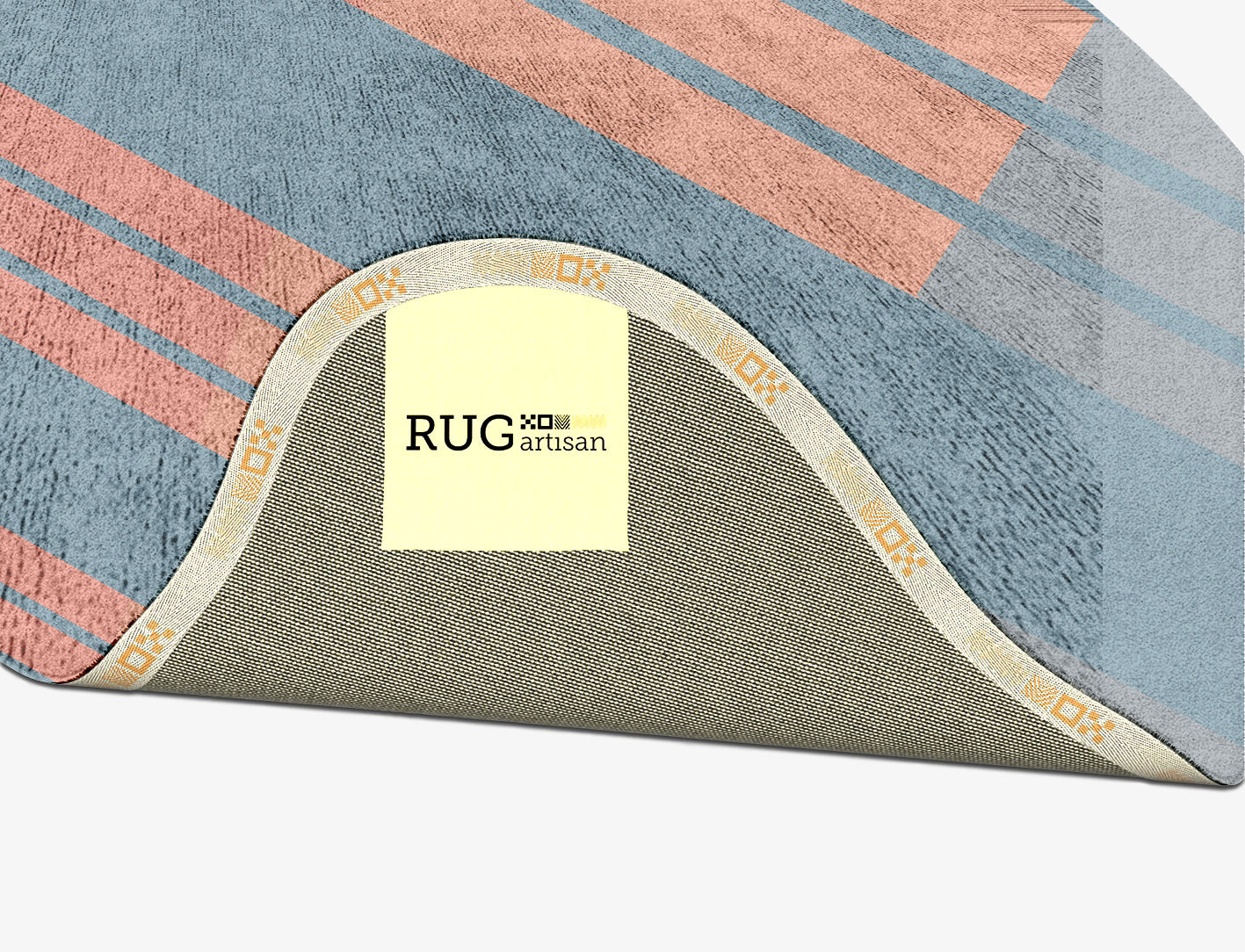 Sweep Minimalist Splash Hand Tufted Bamboo Silk Custom Rug by Rug Artisan