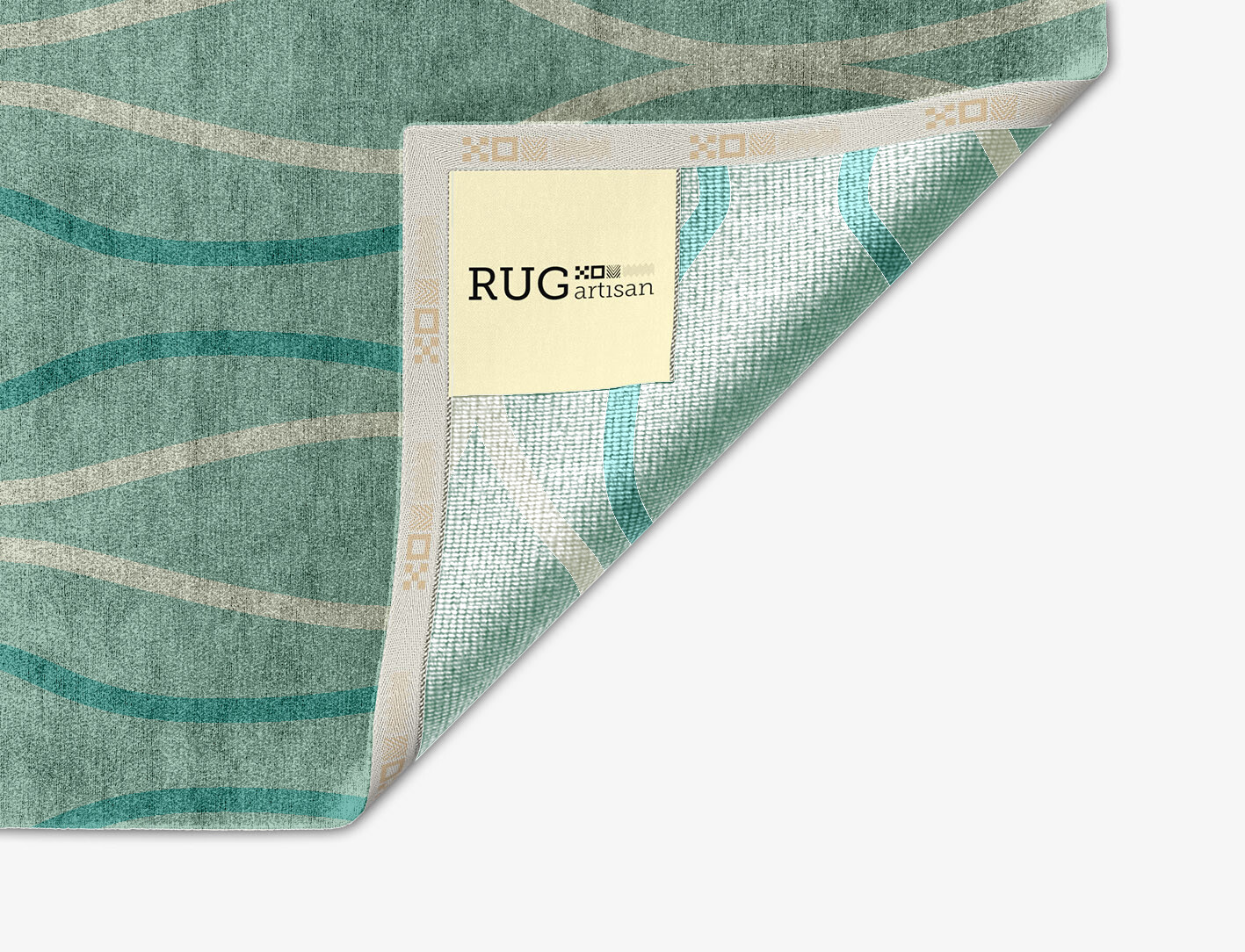 Sweven Minimalist Arch Hand Knotted Bamboo Silk Custom Rug by Rug Artisan