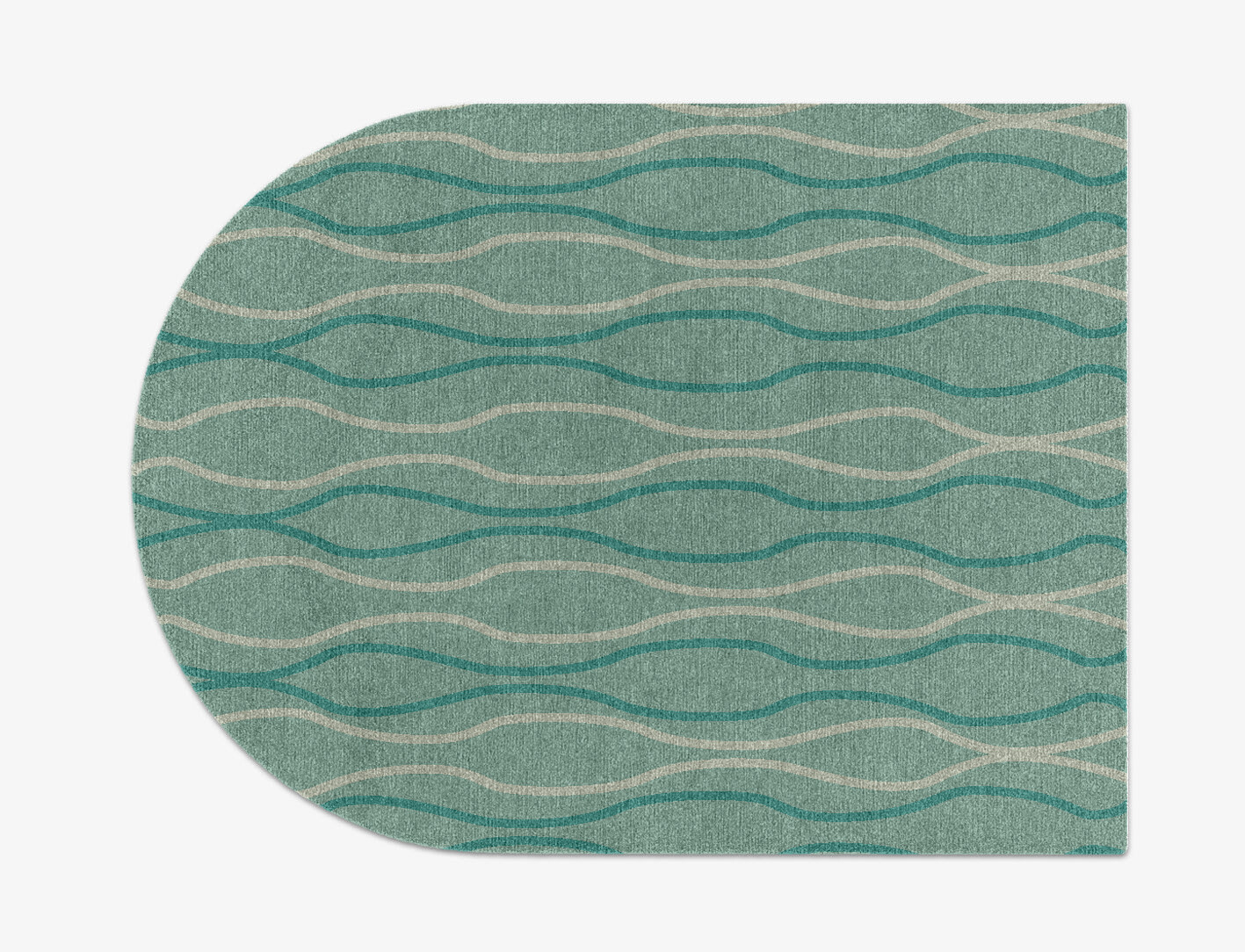 Sweven Minimalist Arch Hand Knotted Tibetan Wool Custom Rug by Rug Artisan