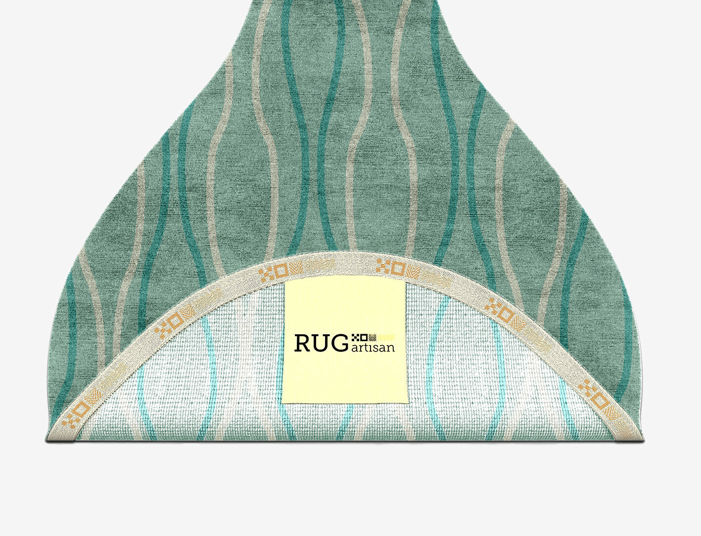 Sweven Minimalist Drop Hand Knotted Bamboo Silk Custom Rug by Rug Artisan