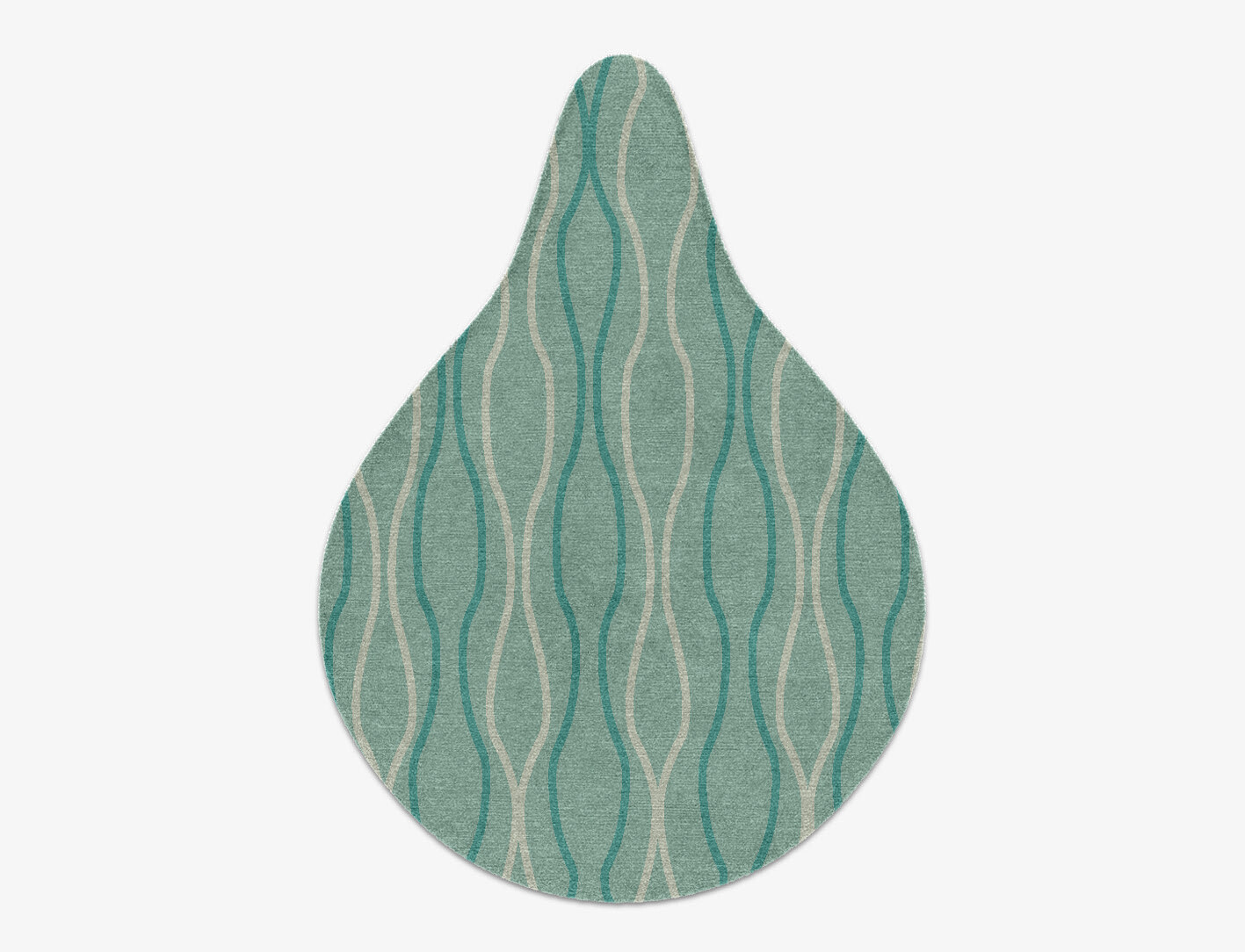 Sweven Minimalist Drop Hand Knotted Tibetan Wool Custom Rug by Rug Artisan