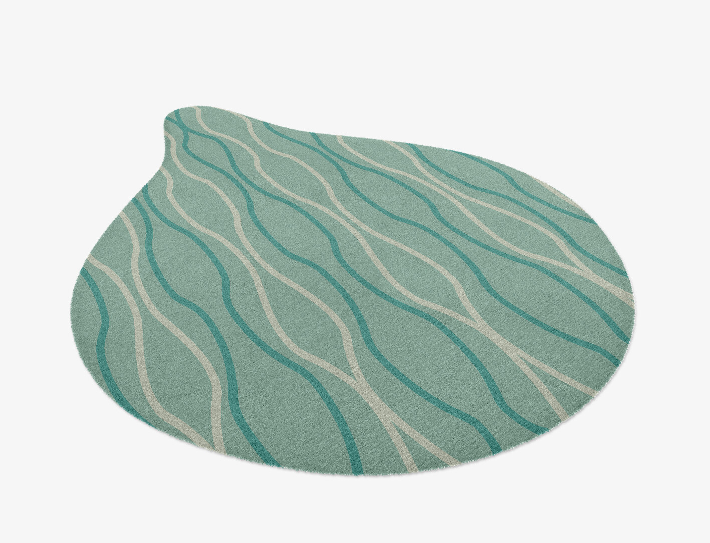 Sweven Minimalist Drop Hand Knotted Tibetan Wool Custom Rug by Rug Artisan
