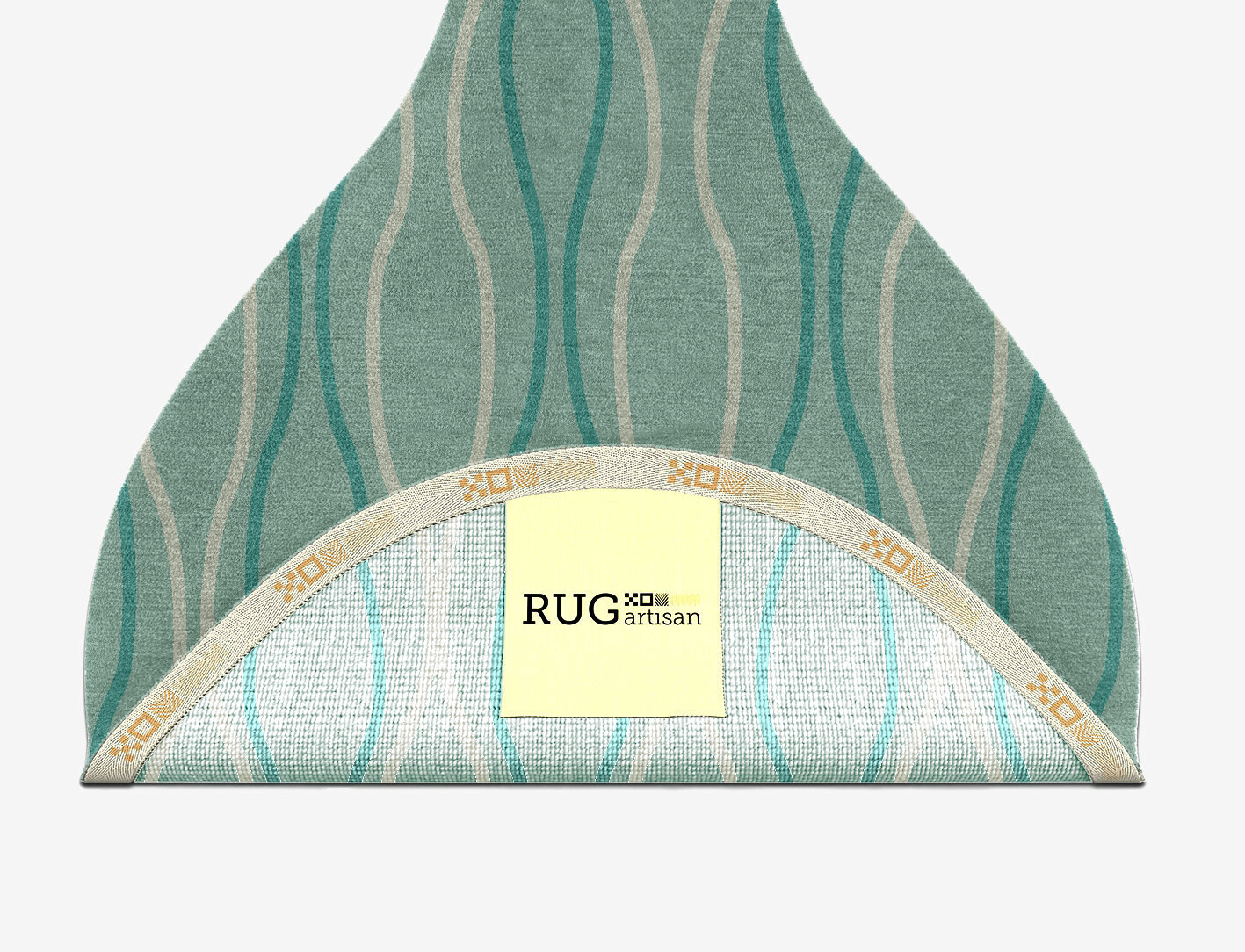 Sweven Minimalist Drop Hand Knotted Tibetan Wool Custom Rug by Rug Artisan