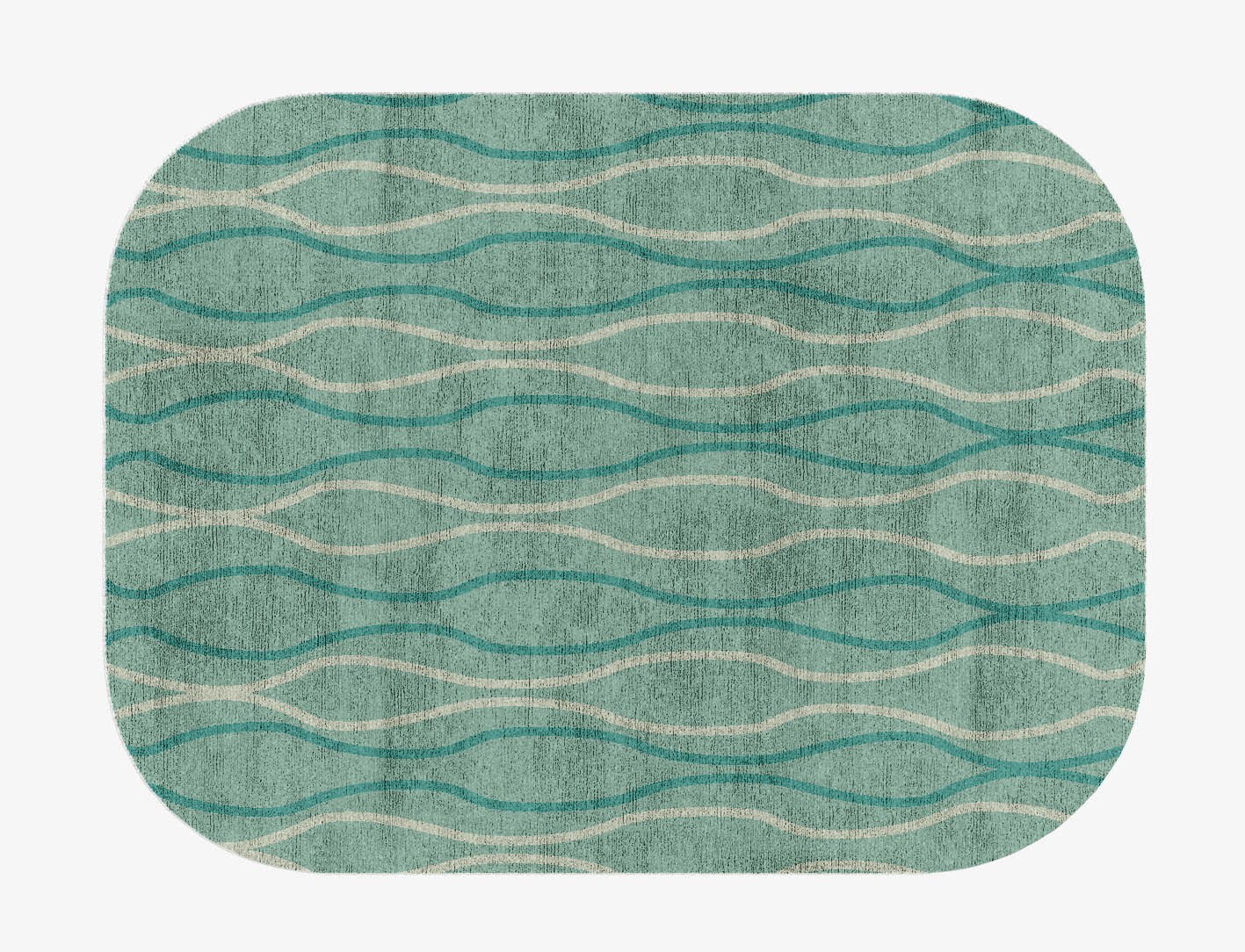 Sweven Minimalist Oblong Hand Knotted Bamboo Silk Custom Rug by Rug Artisan