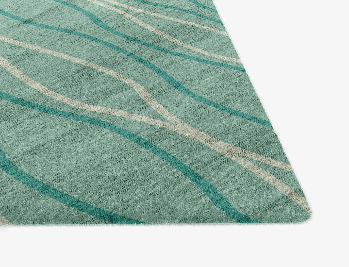 Sweven Minimalist Ogee Hand Knotted Bamboo Silk Custom Rug by Rug Artisan