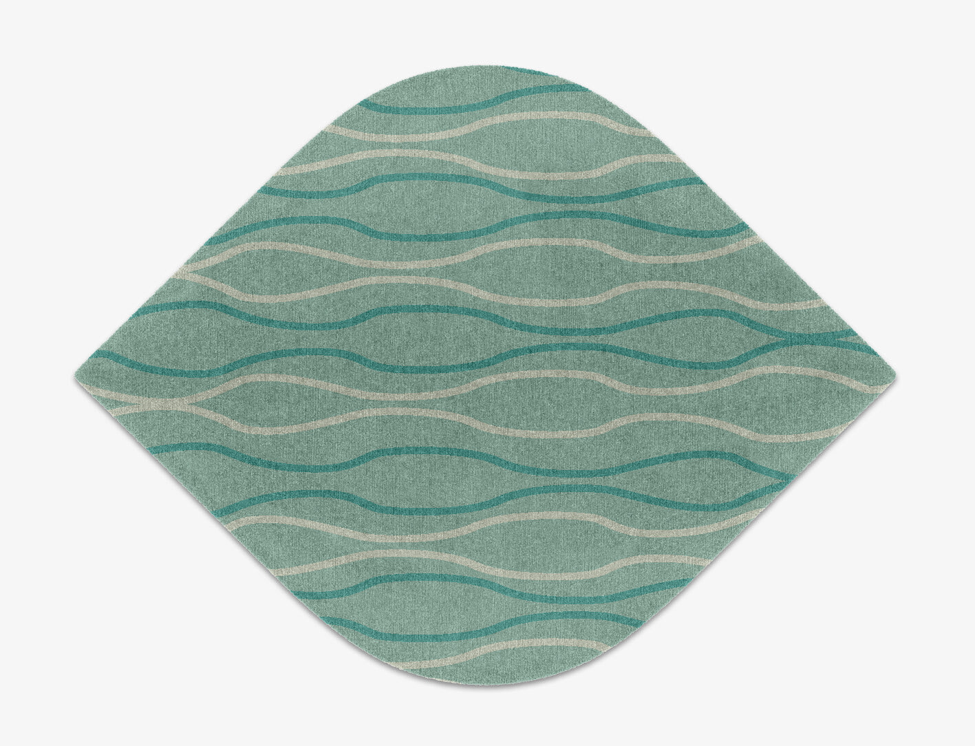Sweven Minimalist Ogee Hand Knotted Tibetan Wool Custom Rug by Rug Artisan