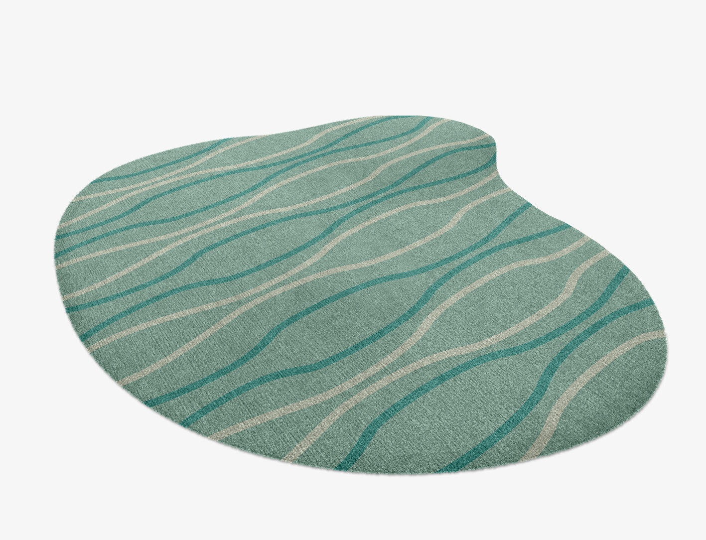 Sweven Minimalist Splash Hand Knotted Tibetan Wool Custom Rug by Rug Artisan