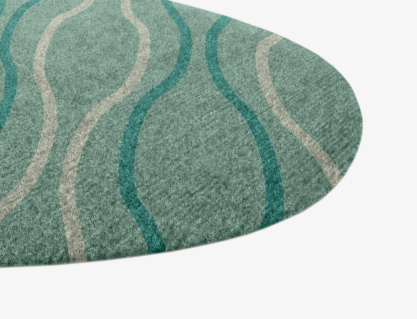 Sweven Minimalist Splash Hand Knotted Tibetan Wool Custom Rug by Rug Artisan