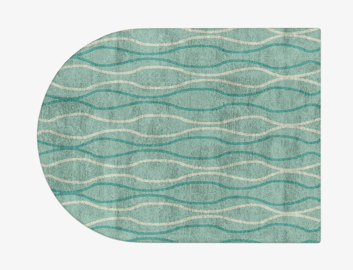 Sweven Minimalist Arch Hand Tufted Bamboo Silk Custom Rug by Rug Artisan