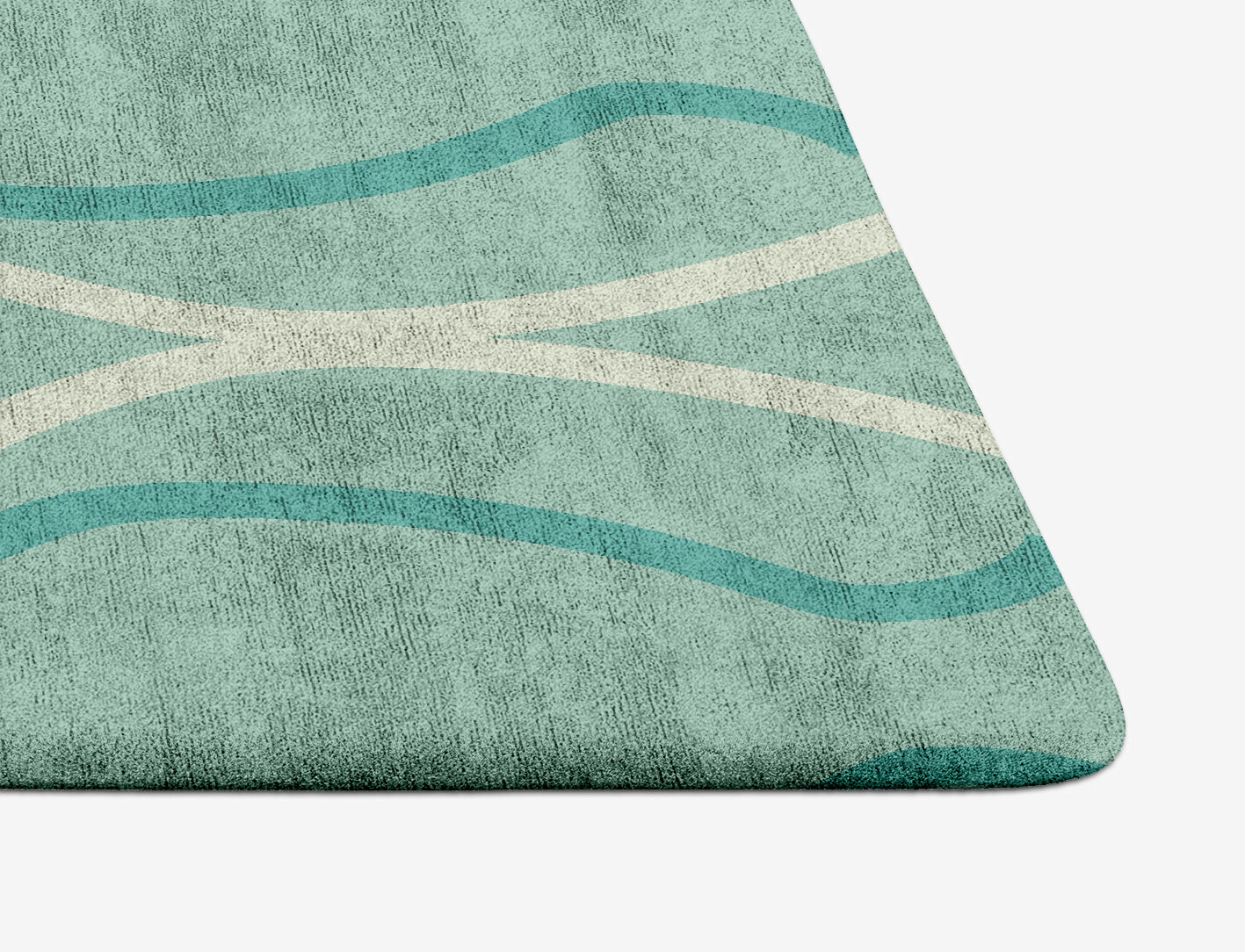 Sweven Minimalist Arch Hand Tufted Bamboo Silk Custom Rug by Rug Artisan