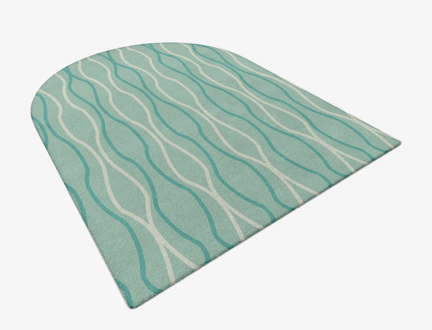 Sweven Minimalist Arch Hand Tufted Pure Wool Custom Rug by Rug Artisan
