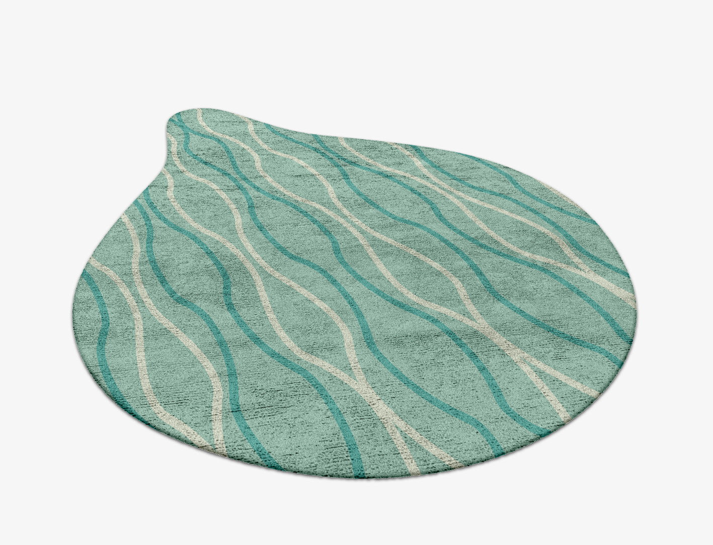 Sweven Minimalist Drop Hand Tufted Bamboo Silk Custom Rug by Rug Artisan