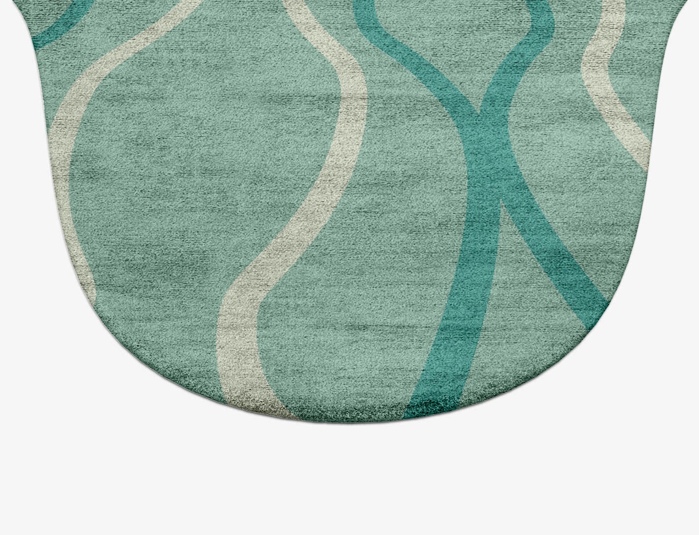 Sweven Minimalist Drop Hand Tufted Bamboo Silk Custom Rug by Rug Artisan