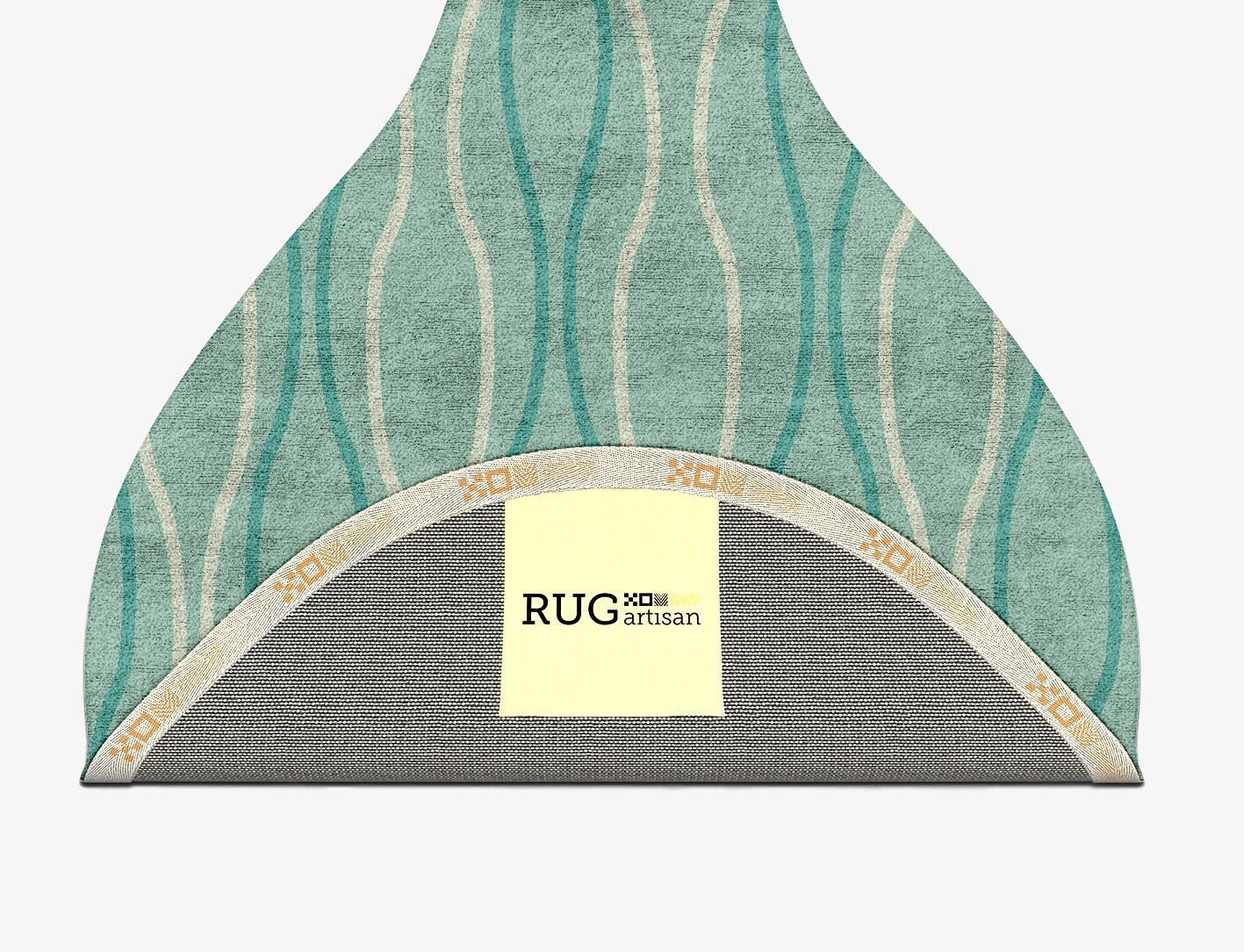 Sweven Minimalist Drop Hand Tufted Bamboo Silk Custom Rug by Rug Artisan