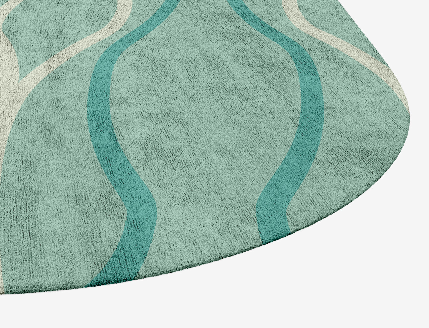 Sweven Minimalist Eight Hand Tufted Bamboo Silk Custom Rug by Rug Artisan