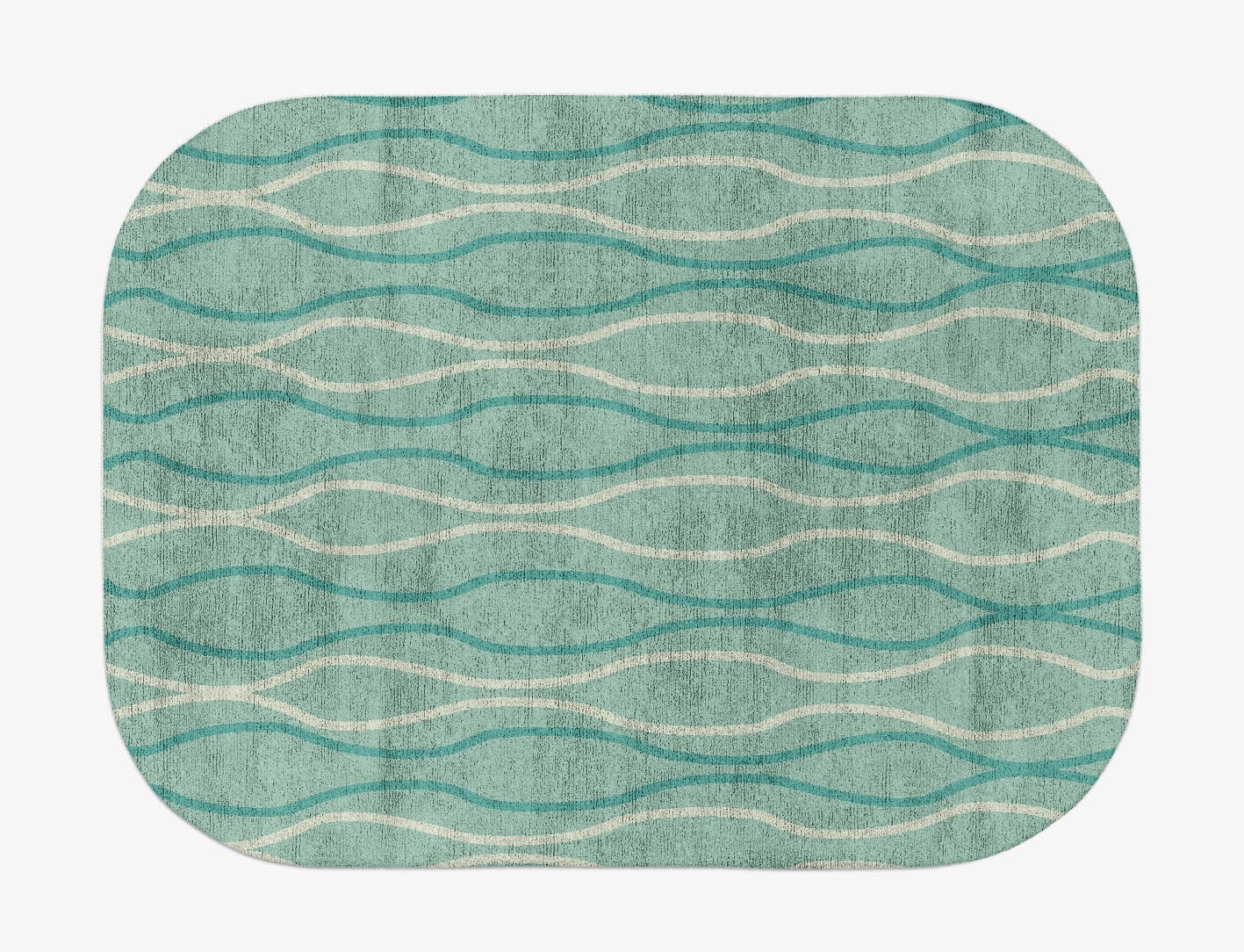 Sweven Minimalist Oblong Hand Tufted Bamboo Silk Custom Rug by Rug Artisan
