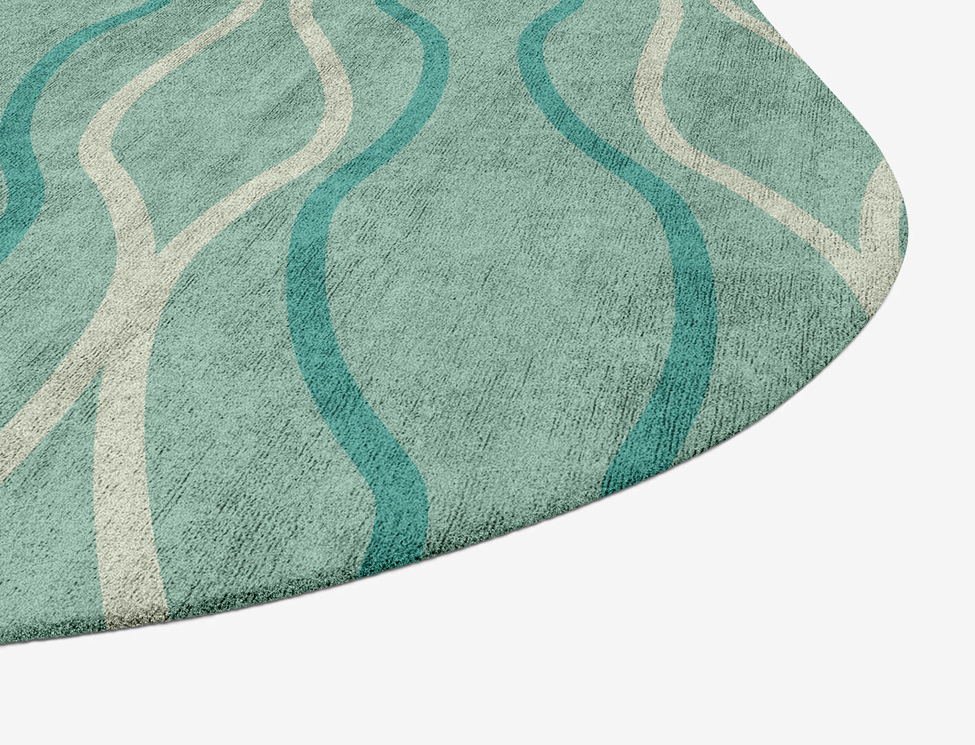 Sweven Minimalist Oblong Hand Tufted Bamboo Silk Custom Rug by Rug Artisan