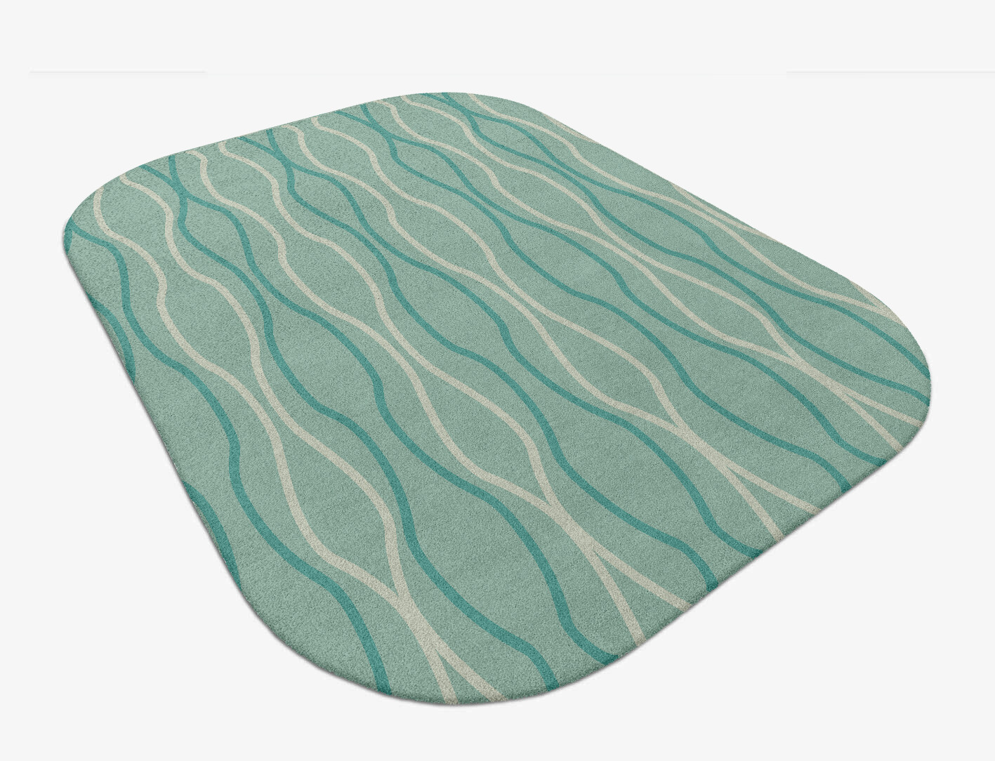 Sweven Minimalist Oblong Hand Tufted Pure Wool Custom Rug by Rug Artisan
