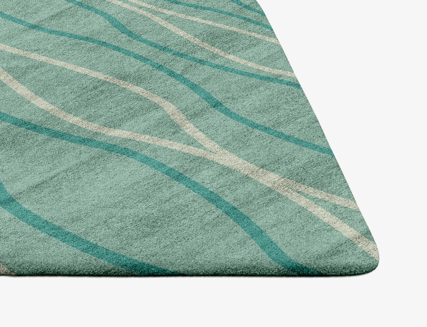 Sweven Minimalist Ogee Hand Tufted Bamboo Silk Custom Rug by Rug Artisan