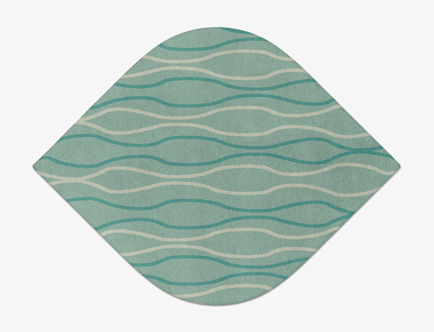 Sweven Minimalist Ogee Hand Tufted Pure Wool Custom Rug by Rug Artisan