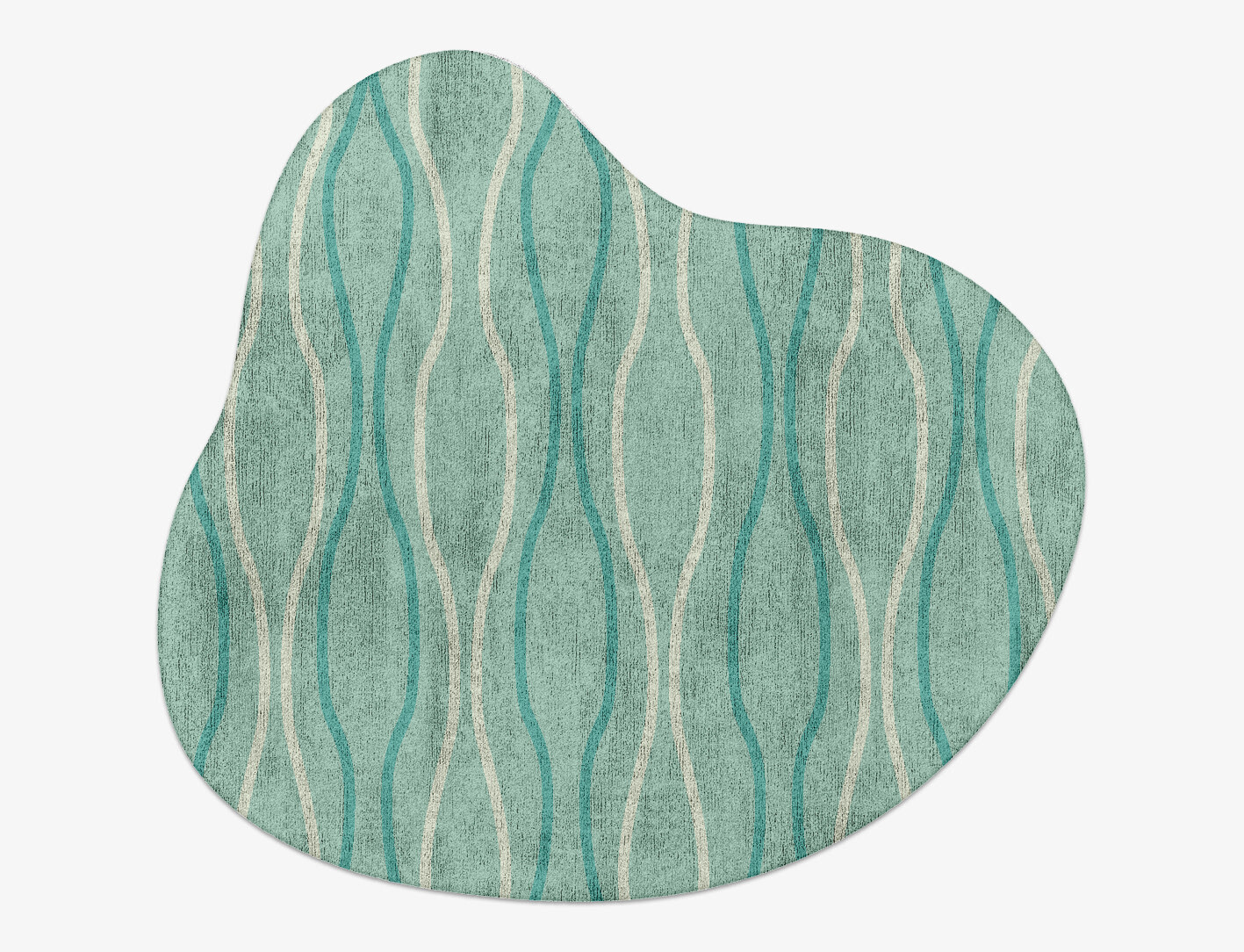 Sweven Minimalist Splash Hand Tufted Bamboo Silk Custom Rug by Rug Artisan