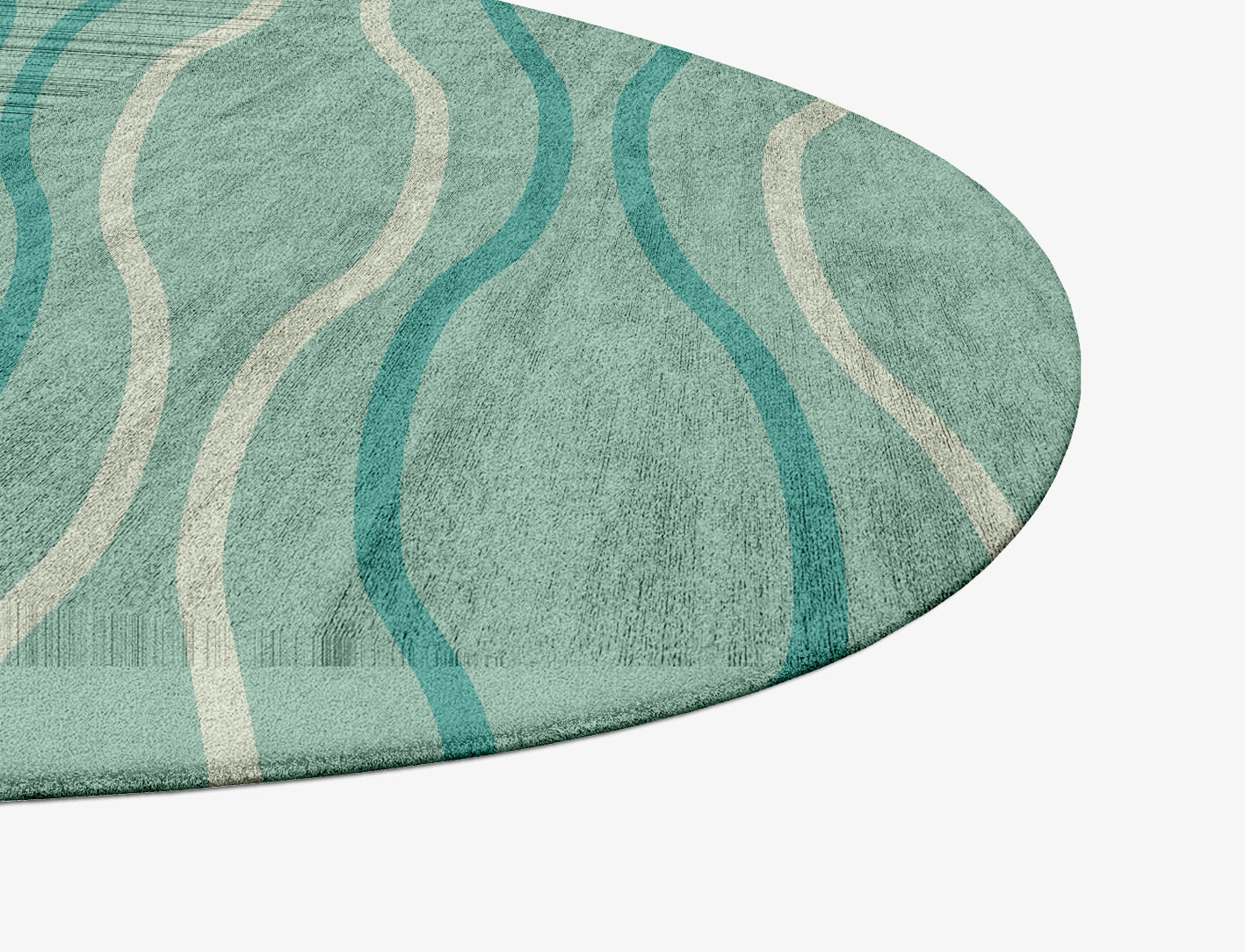 Sweven Minimalist Splash Hand Tufted Bamboo Silk Custom Rug by Rug Artisan