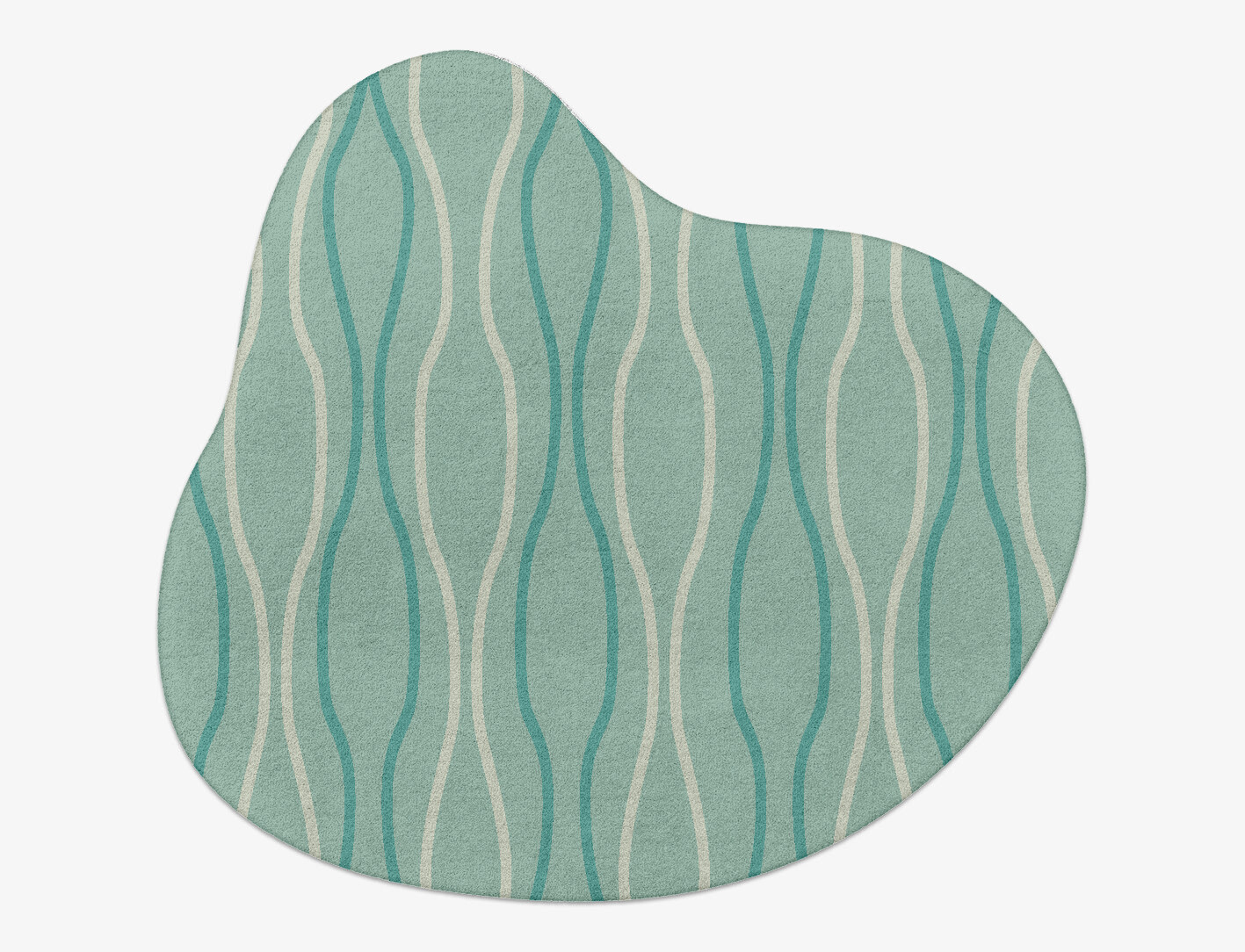 Sweven Minimalist Splash Hand Tufted Pure Wool Custom Rug by Rug Artisan
