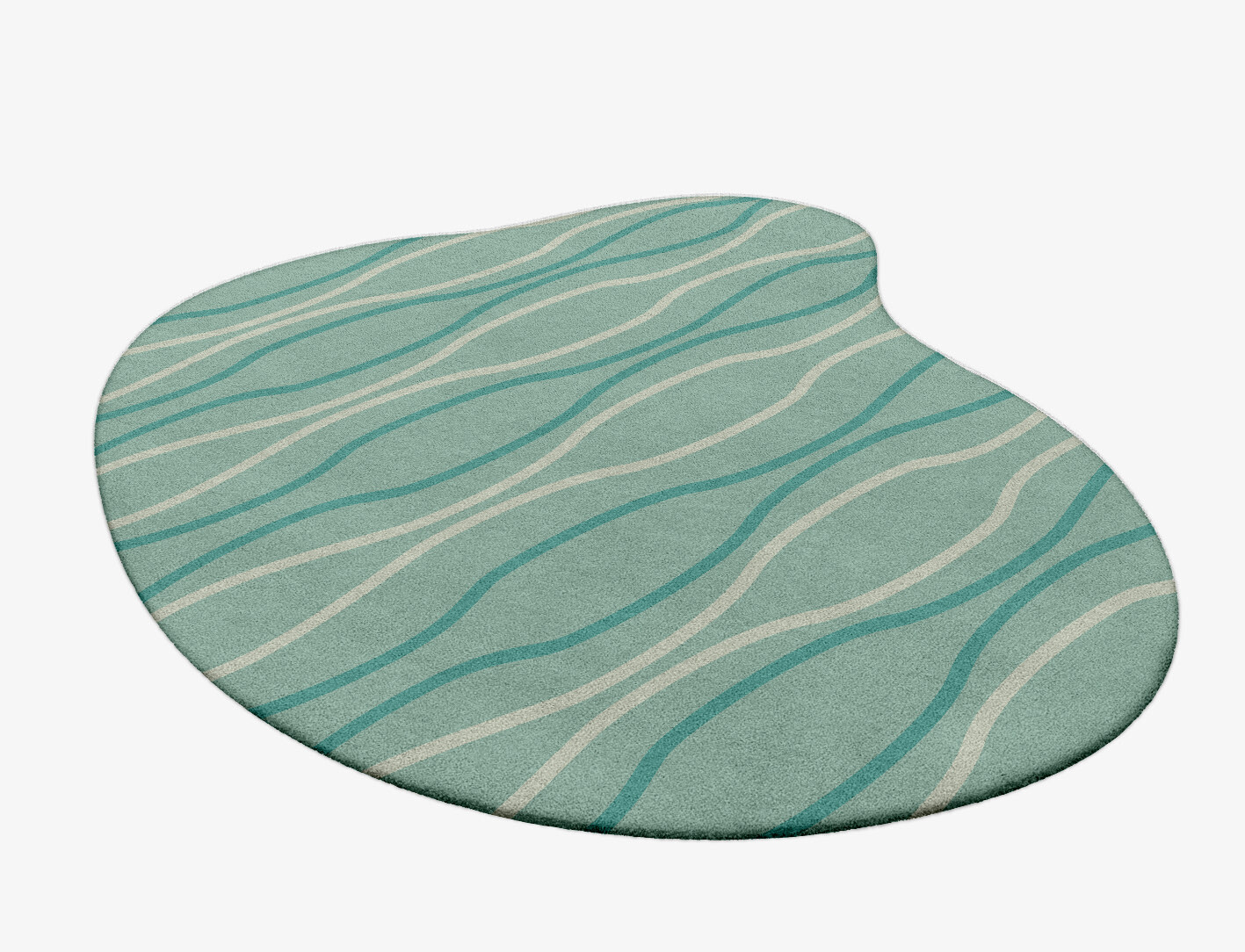Sweven Minimalist Splash Hand Tufted Pure Wool Custom Rug by Rug Artisan