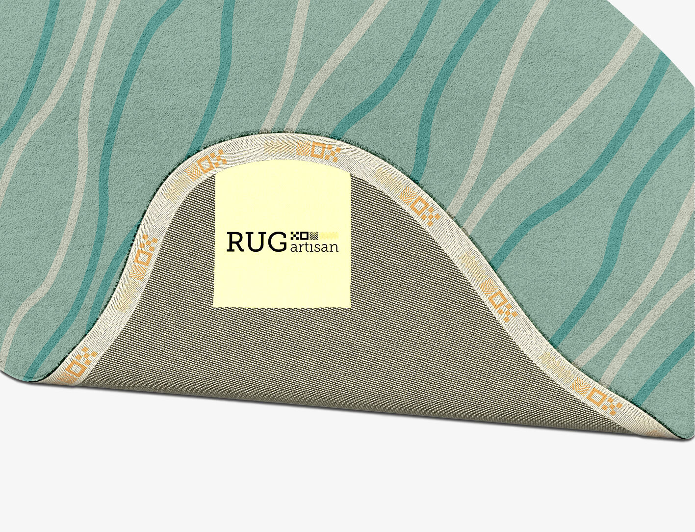 Sweven Minimalist Splash Hand Tufted Pure Wool Custom Rug by Rug Artisan